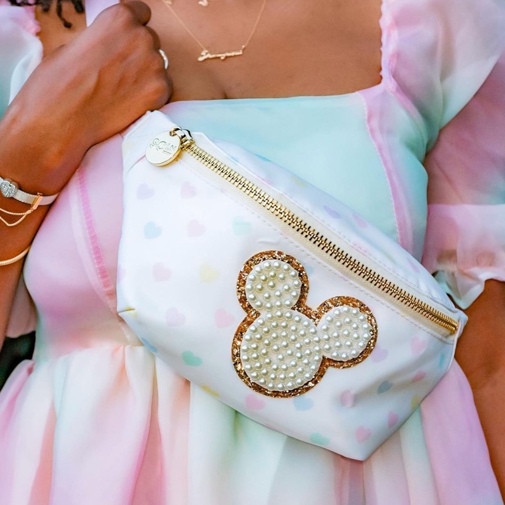 Stoney Clover Lane pastel hearts Mickey Fanny pack